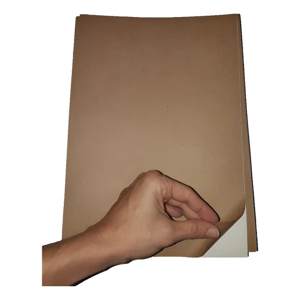 Papel Kraft Adesivo A4 Para Impressora - 20 Folhas