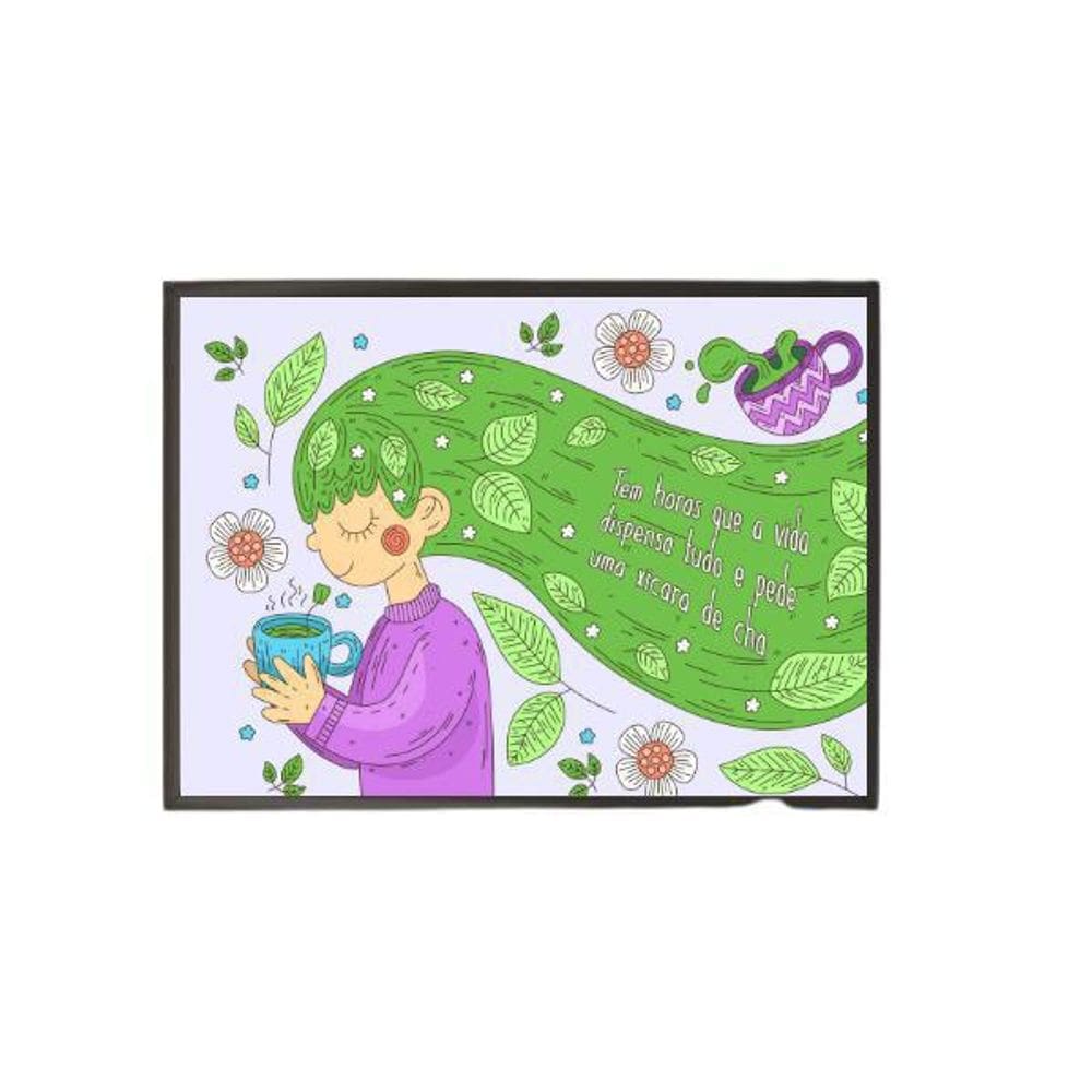 Quadro Decorativo A Vida E O Chá 20X30Cm