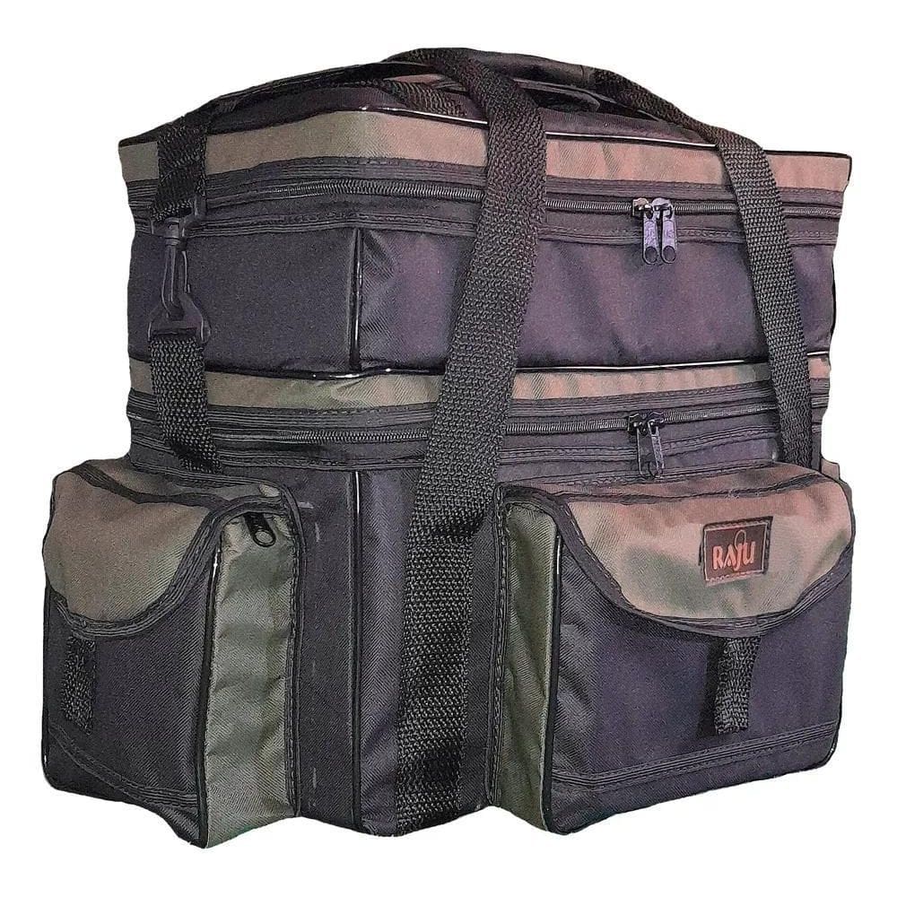 Bolsa Pesca Gg Camuflada Raju - 2 Compartimentos Verde-Escu