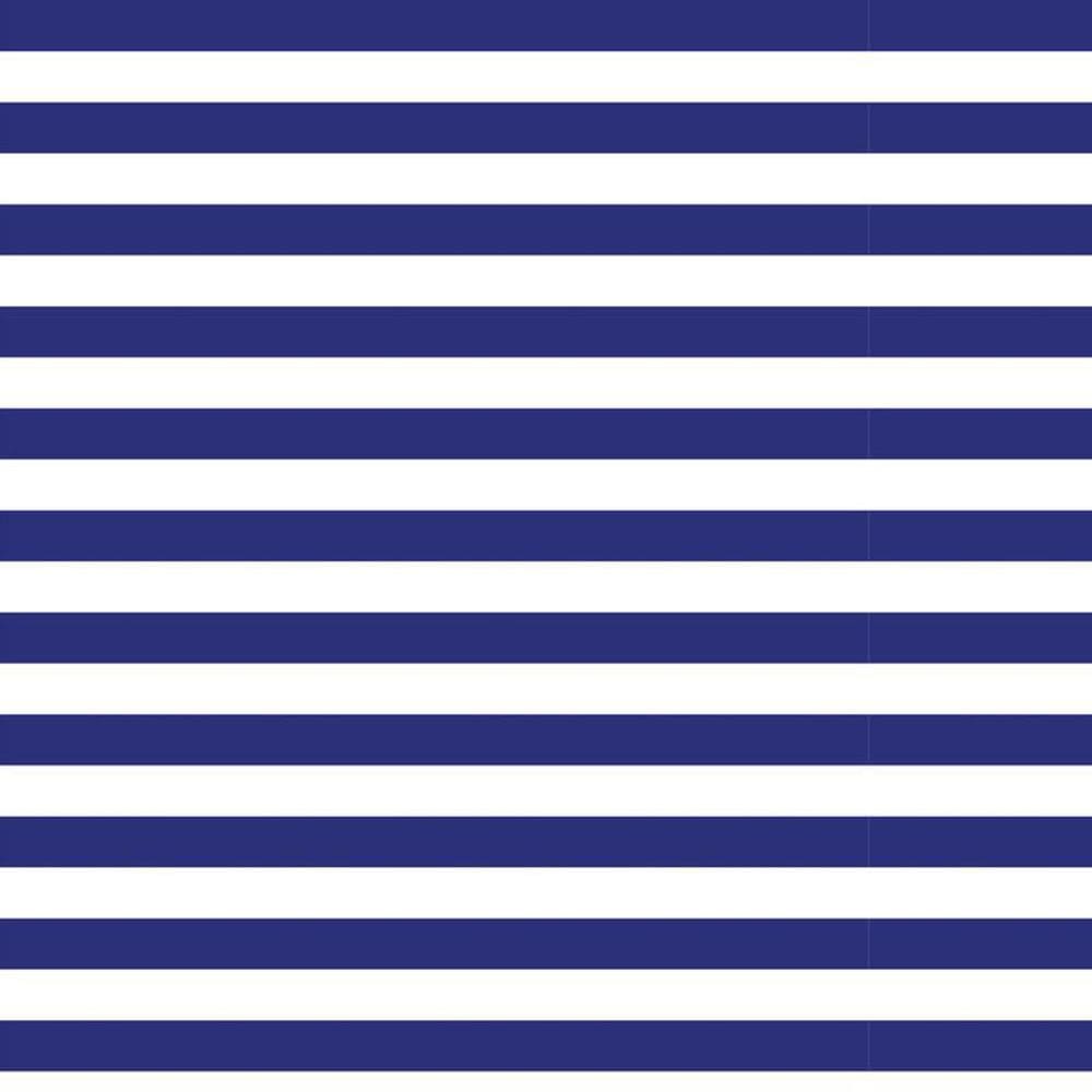 Papel De Parede Listrado Azul E Branco Adesivo Sala Quarto