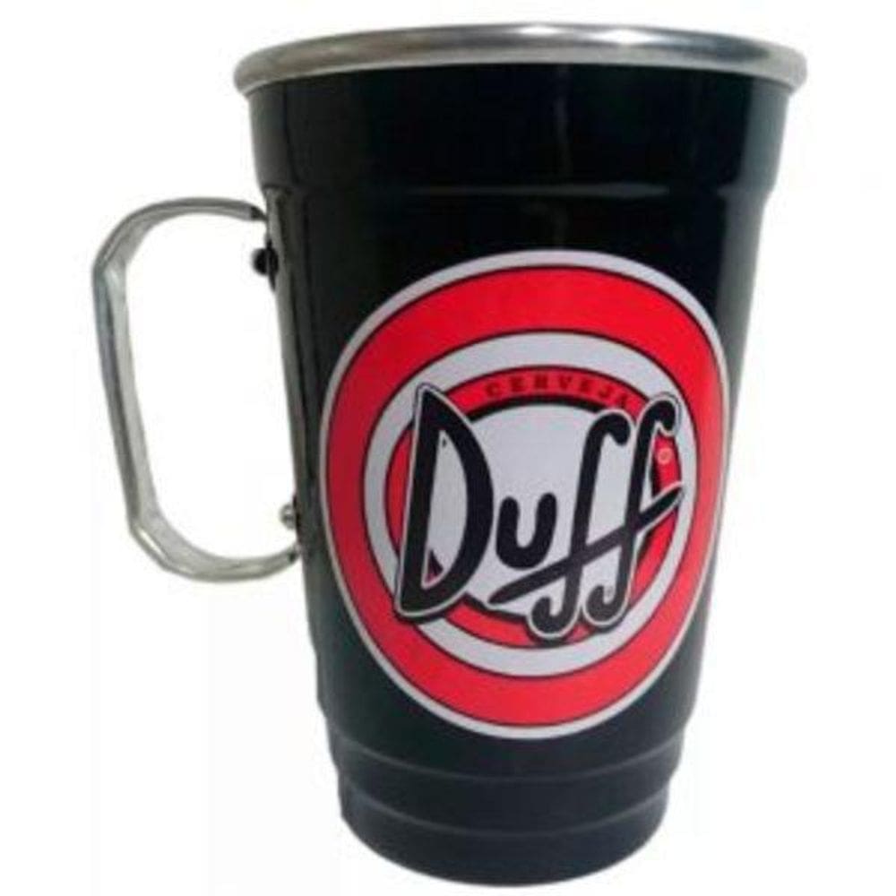 Caneca Em Alumínio Térmica De Chopp Preta - Cerveja Duff