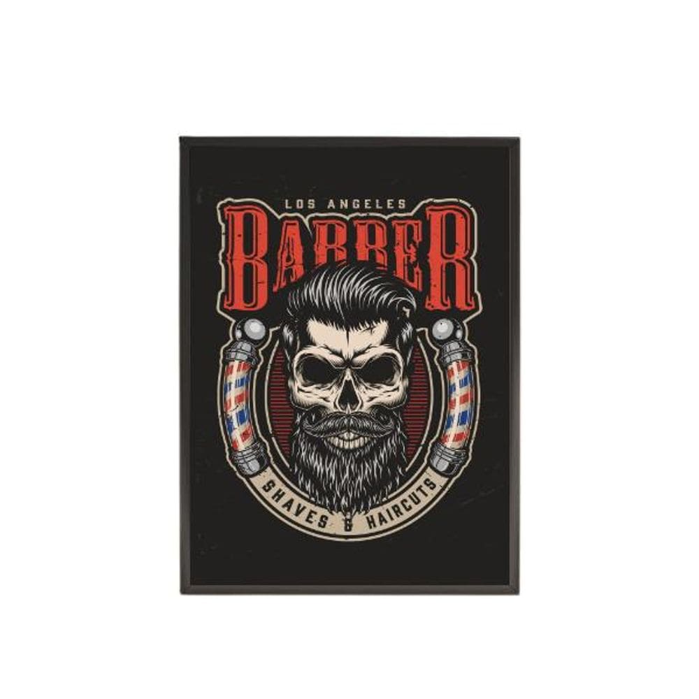 Quadro Decorativo Los Angeles Barber Shop 20X30Cm