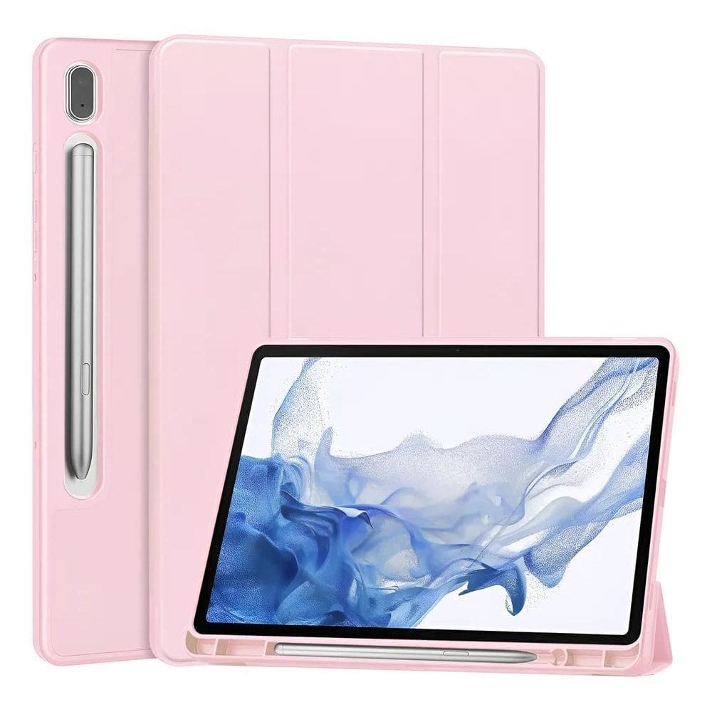 Capa Galaxy Tab A9+ Plus 11 Com Suporte Caneta S Rosa