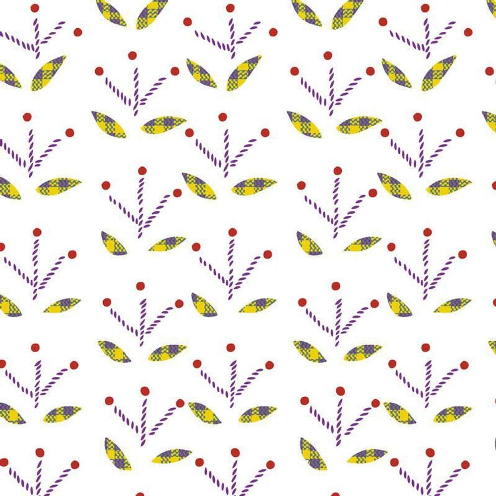 Papel De Parede Folhas Coloridas Autocolante Sala Quarto