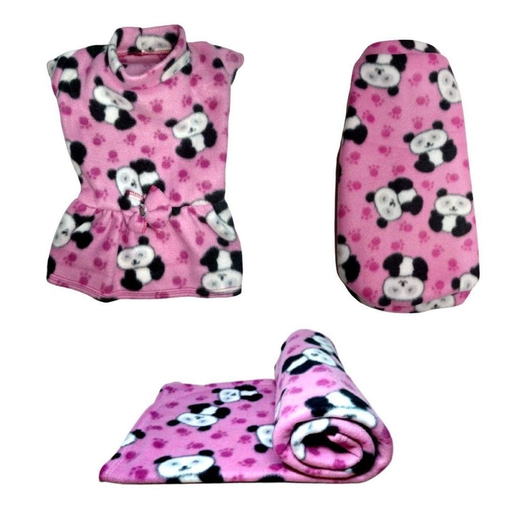 Kit Manta, Vestido E Suéter De Inverno - Eg