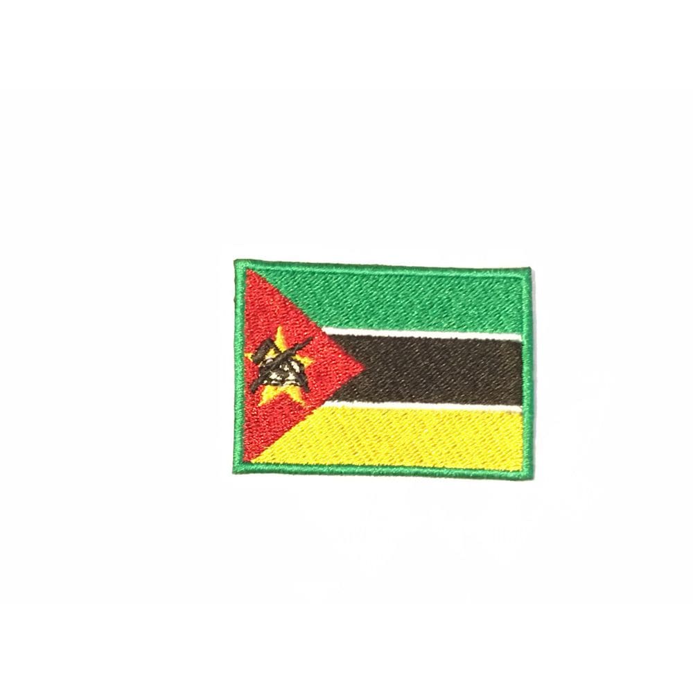Patche Aplique Bordado Da Bandeira De Moçambique