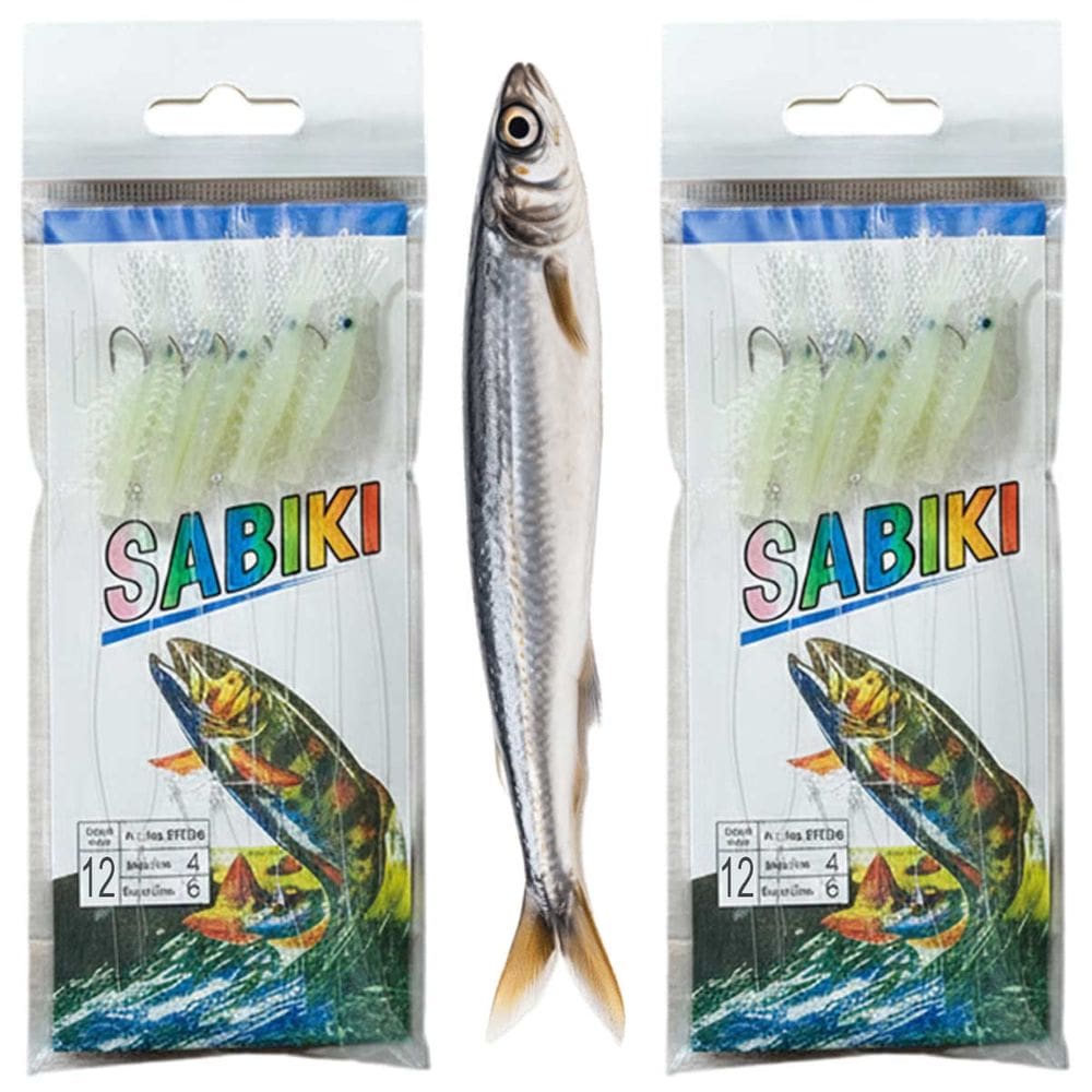 Isca Artificial Pescaria Sabiki Kit 2 Camarao Fluorescente Lambari Robalo Tainha Uso Mar Mangue Rio Lago Pesca Esportiva