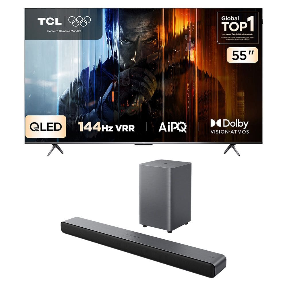 MP - Combo Smart TV TCL 55 QLED 4K P8K WiFi B