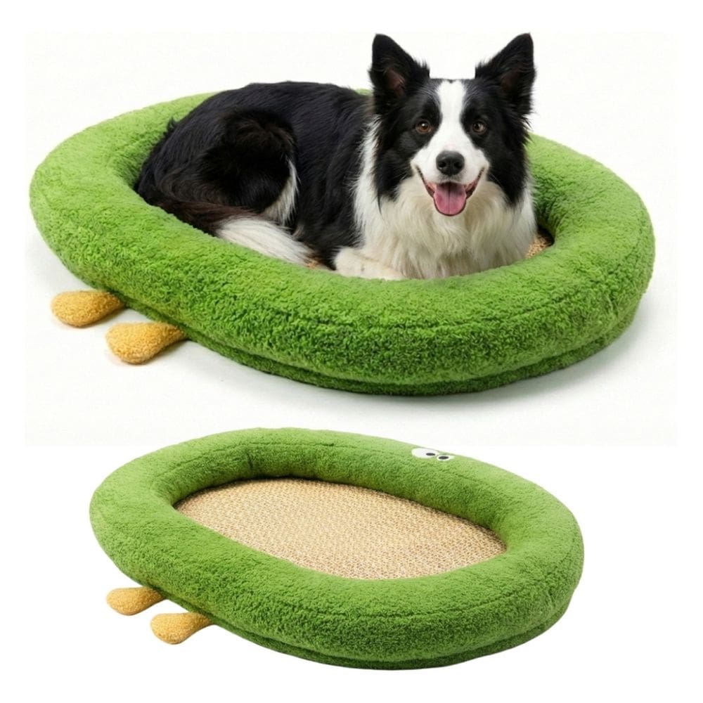 Cama Cachorro Grande 85x65cm Fundo Impermeável Borda Alta Pelúcia Macia Confortável Resistente