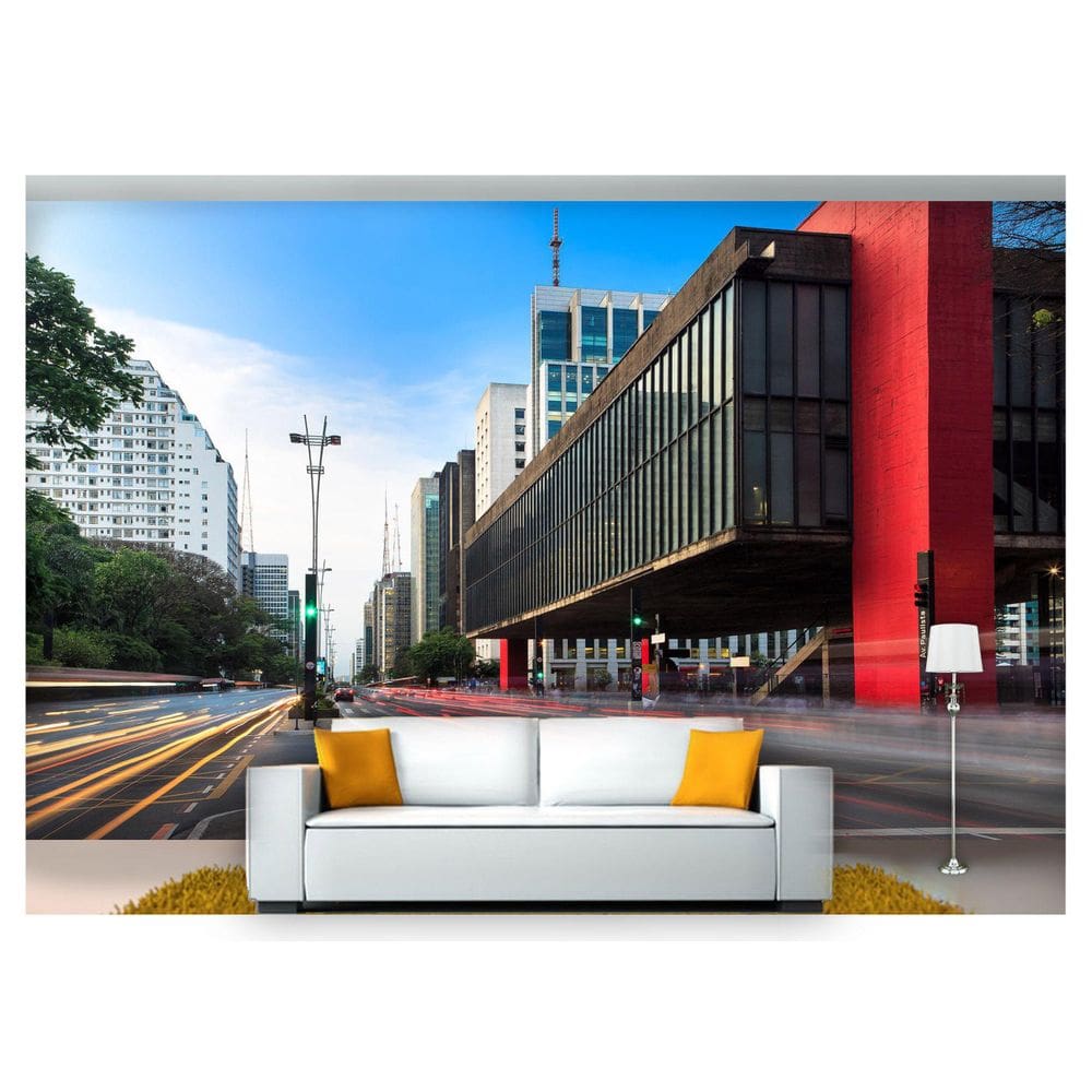Papel De Parede Cidade Sâo Paulo Masp 3D 6M² Ncd190