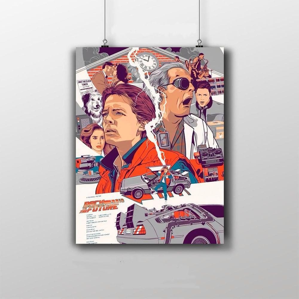 Placa Decorativa De Volta Para O Futuro - Poster Filme