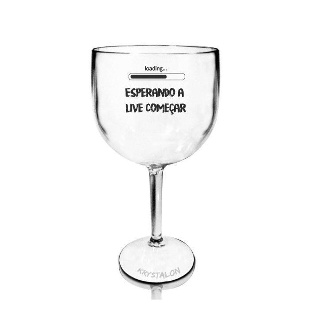 Kit 2 Taças Gin Acrílico Personalizadas Para Live