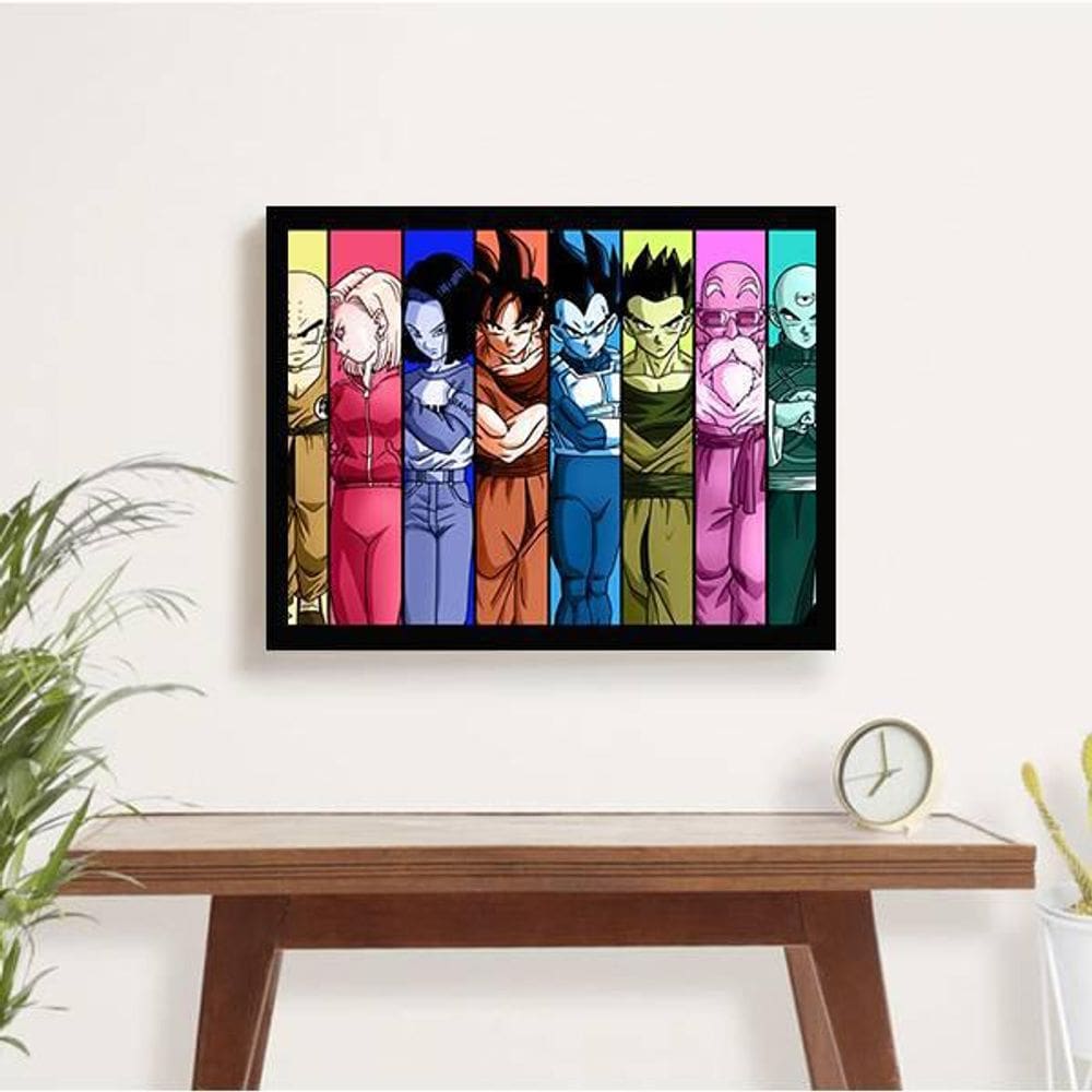 Quadro Decorativo Turma Dragon Ball Z