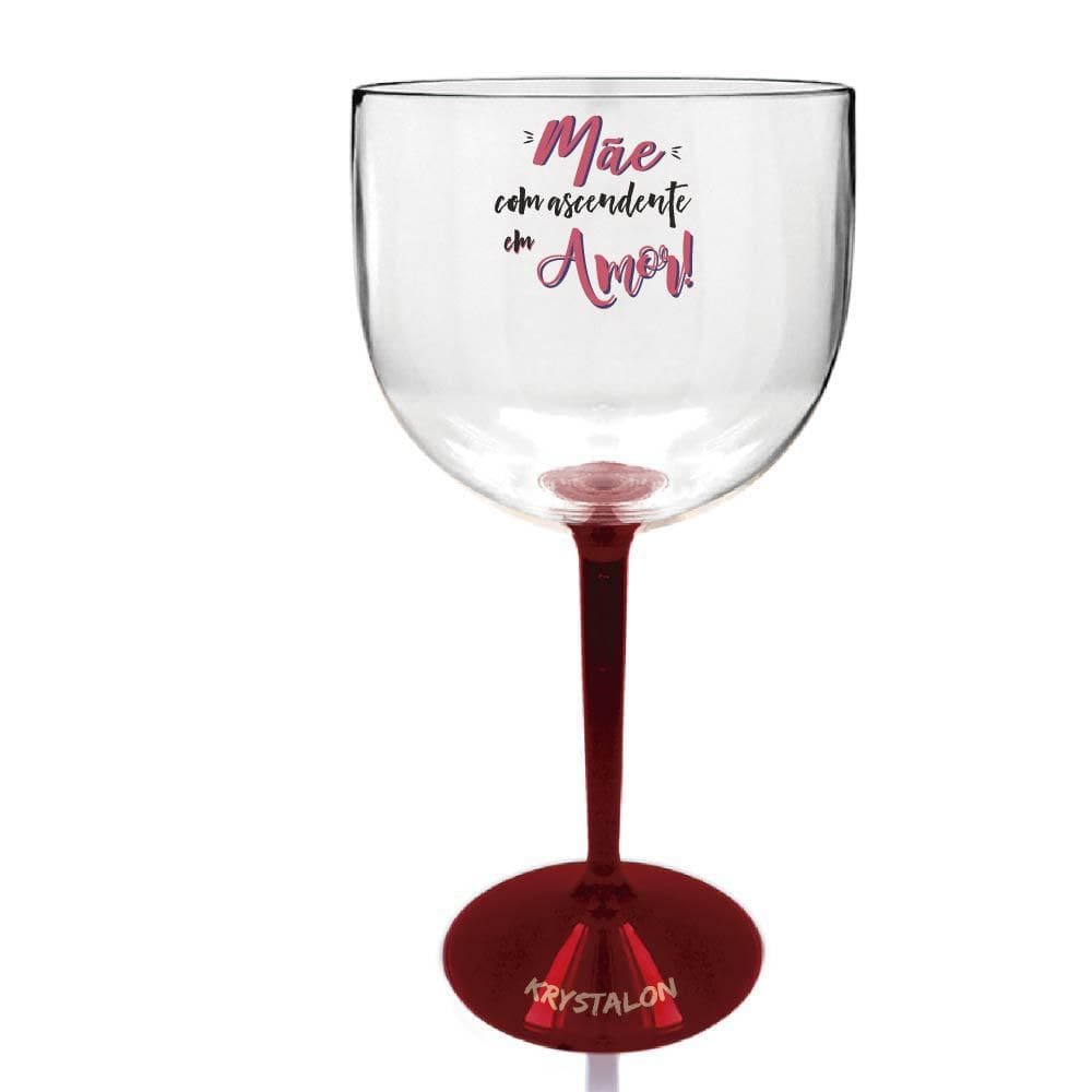 Taça Gin Bicolor Vermelha Para Dia Das Mães - Ascendente