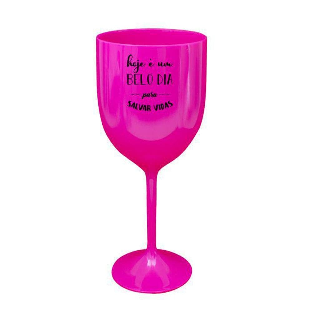 Kit 2 Taças Vinho Rosa Personalizadas Enfermagem