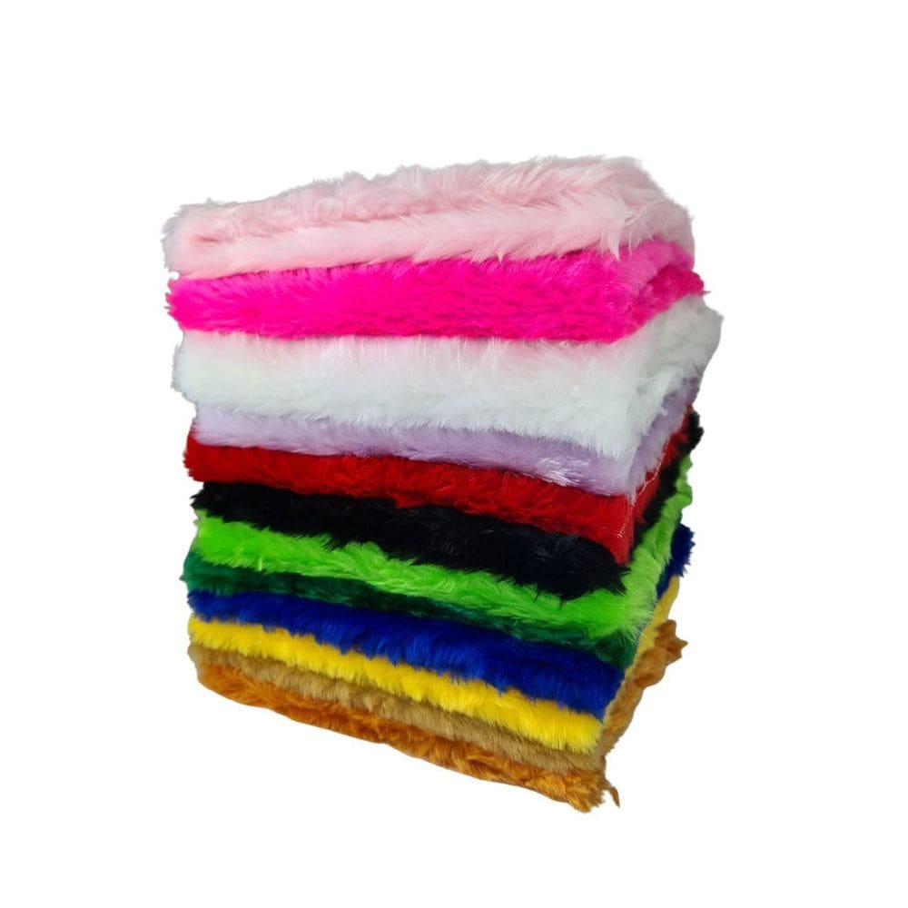 Kit 10 Pelúcia Coloridas Para Fundo De Foto 30X30Cm