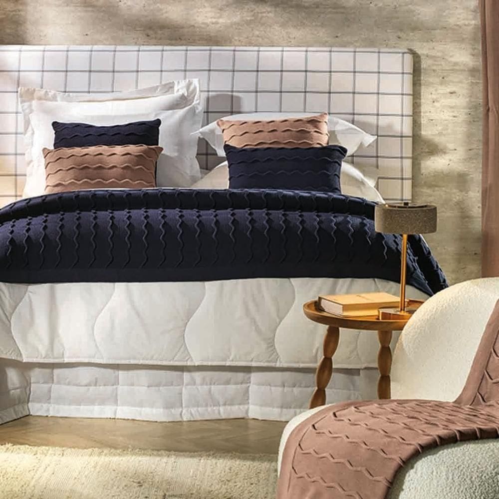 Almofada Tricô 45cm X 45cm Altenburg Serenité Marrom Mocha