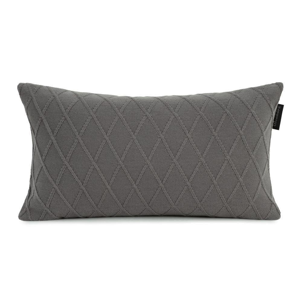 Almofada Tricô 30cm X 50cm Altenburg Serenité Cinza Aço