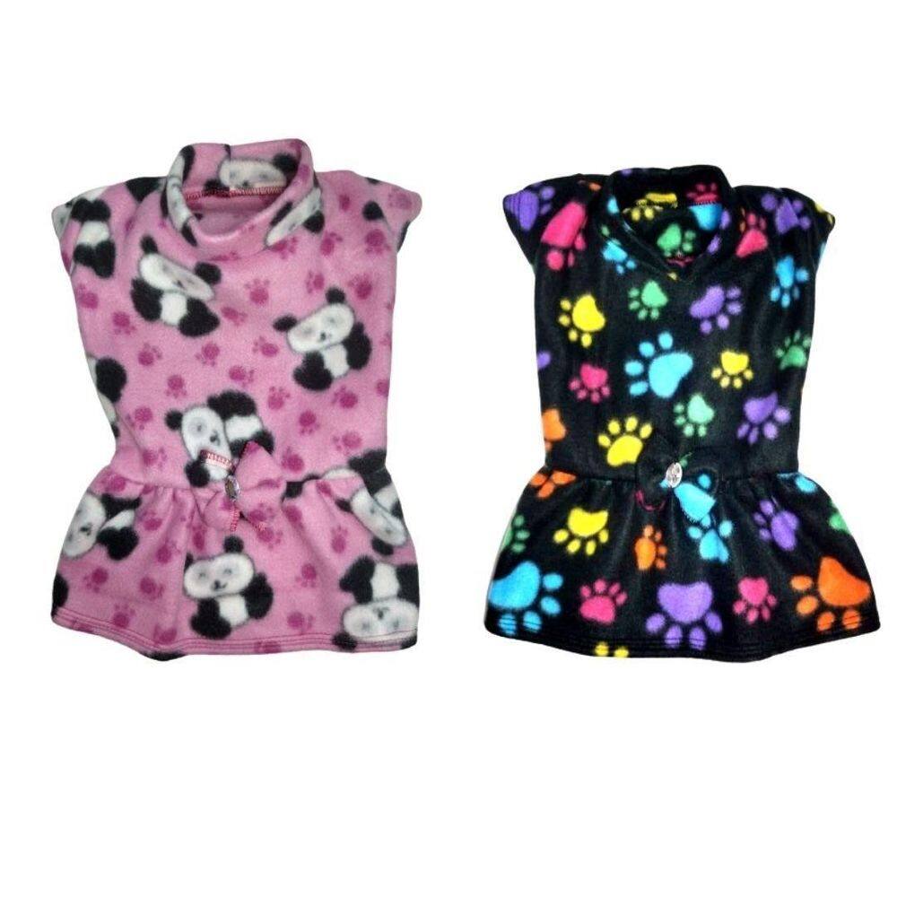 Kit 2 Roupas Para Cães - Vestidos De Inverno M/G
