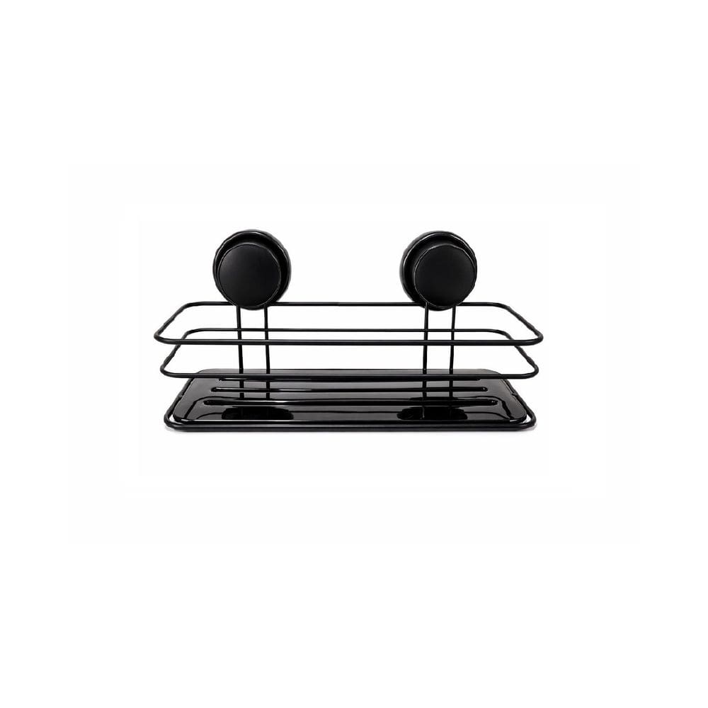 Suporte Para Shampoo Com Ventosas Sem Furo Core Preto - Core Preto