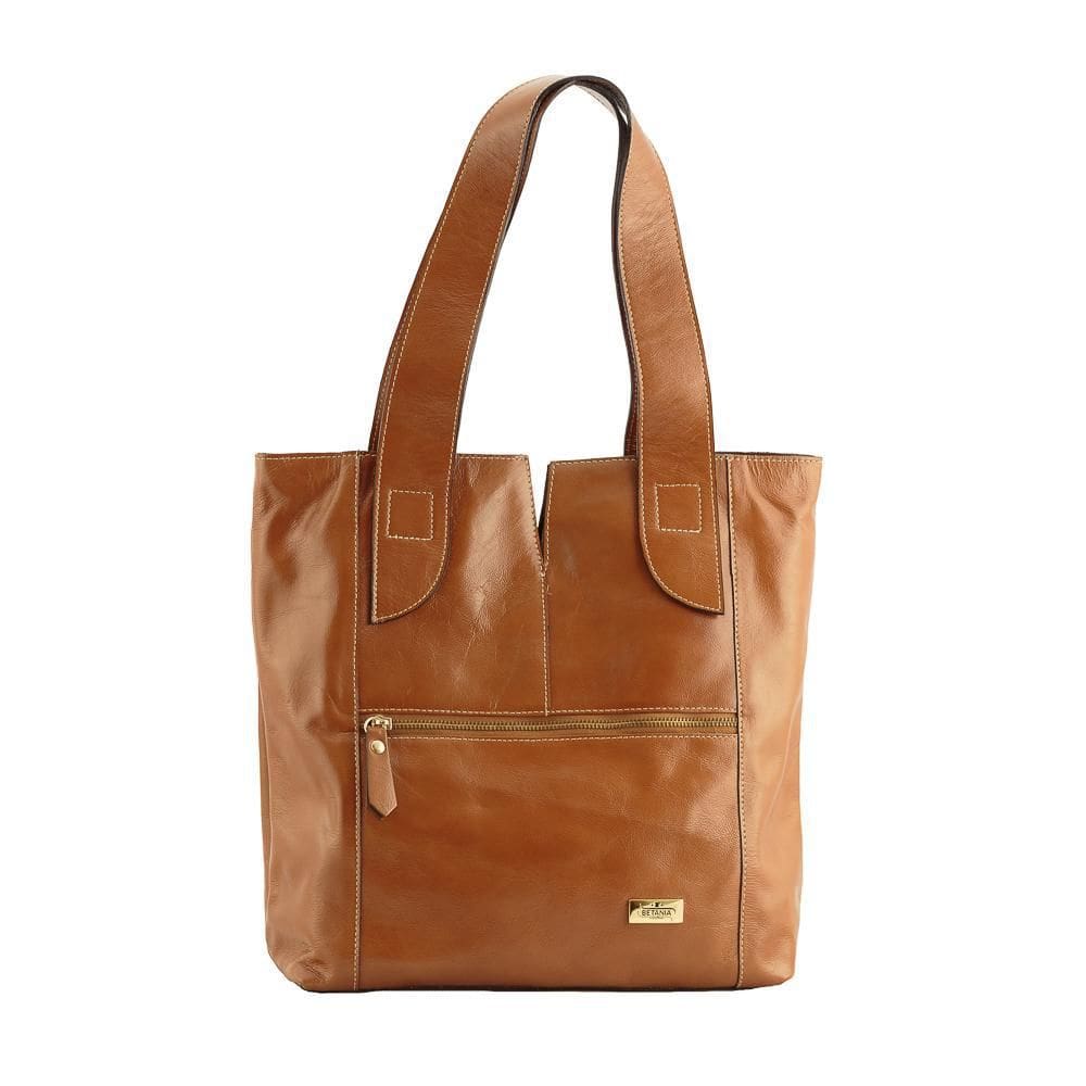 Bolsa Feminina Ombro De Couro Caramelo Soule