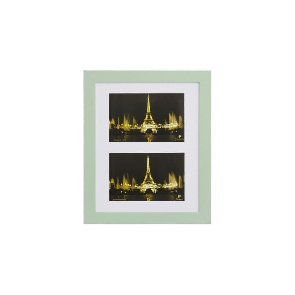 Porta Retrato Painel Multifotos Pop 2 Fotos 10X15 Verde Bebê