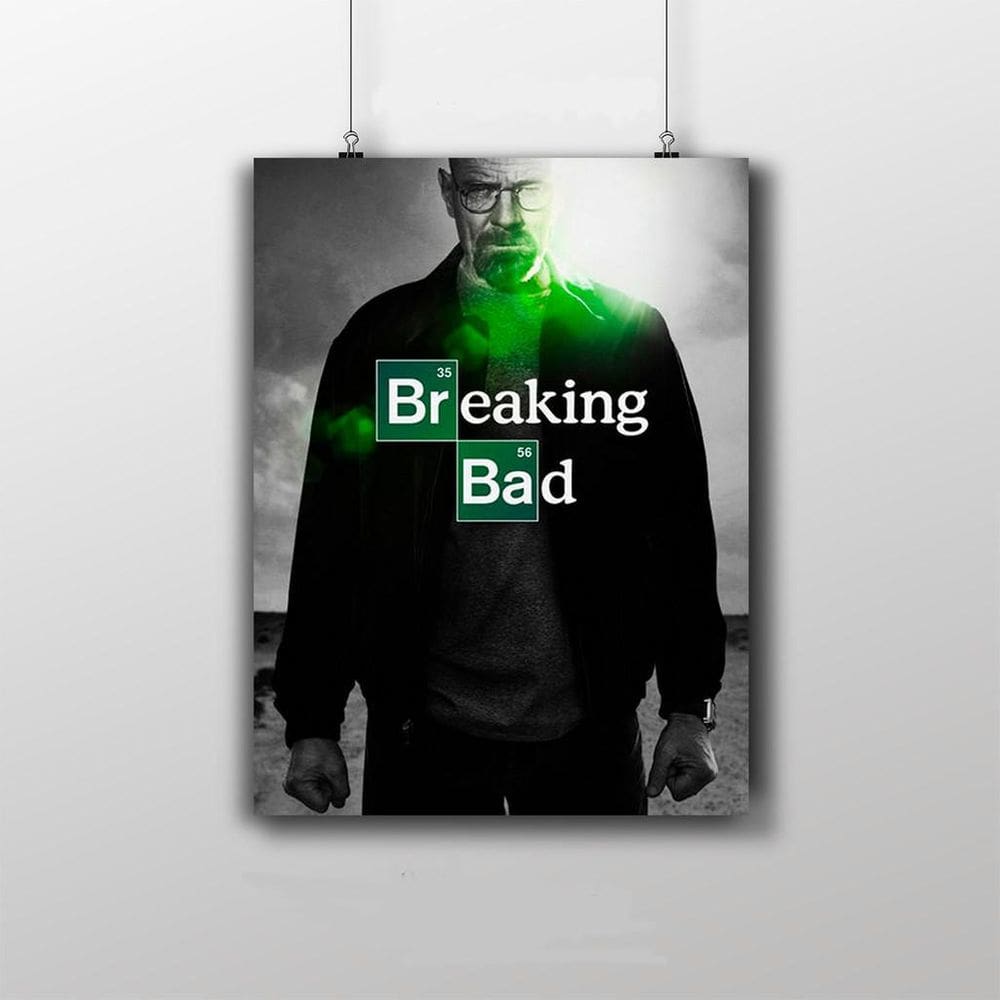 Placa Decorativa Breaking Bad Poster Série - Walter White