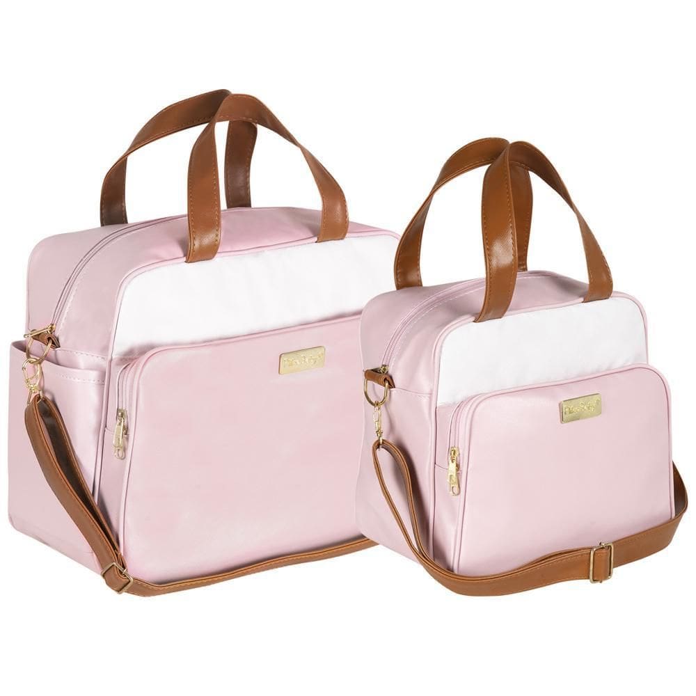 Kit Bolsas Maternidade Rosa Candy Plike Baby Fxbrs