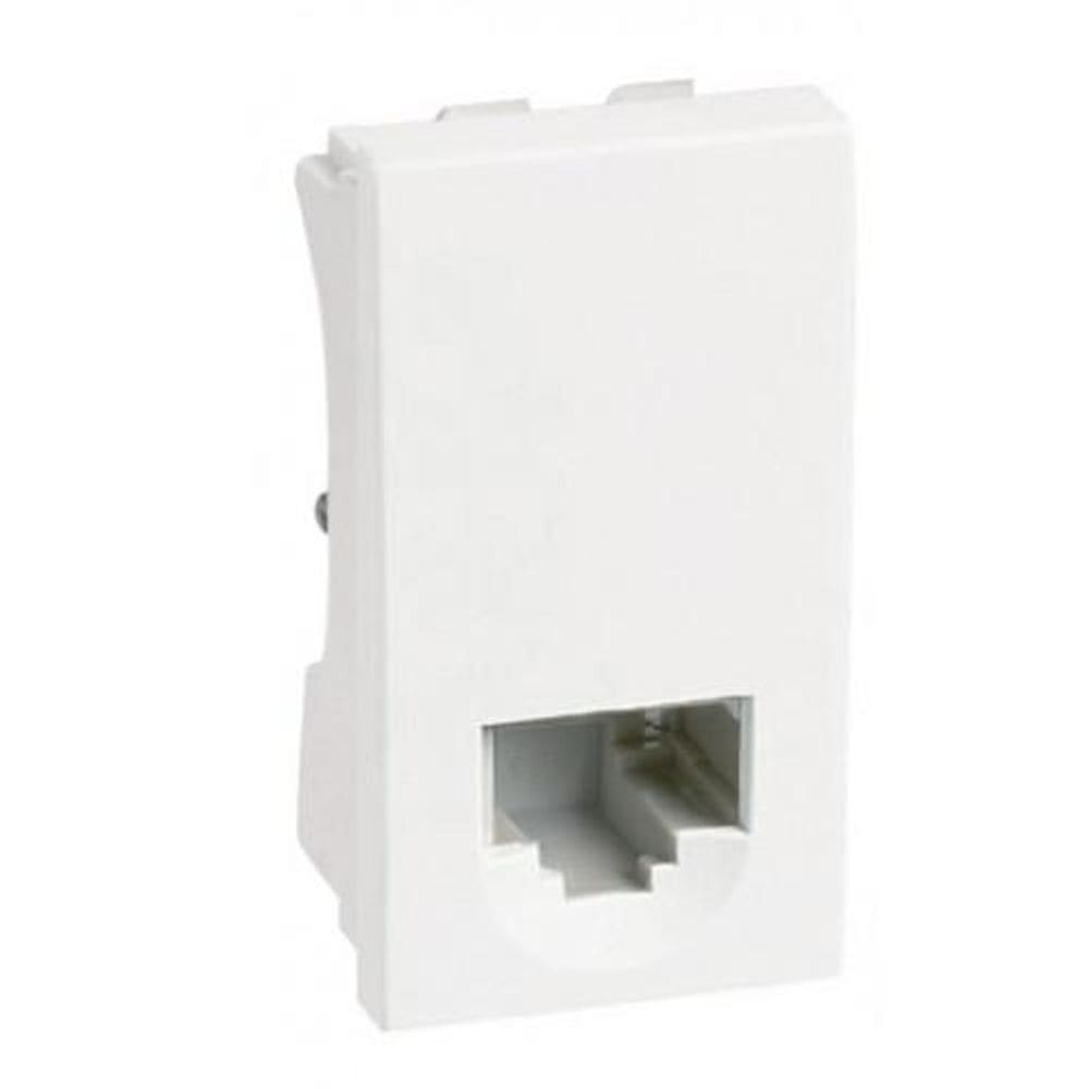 Módulo Entrada Rj11 2 Fios   Telefone   - Blux Home Branco