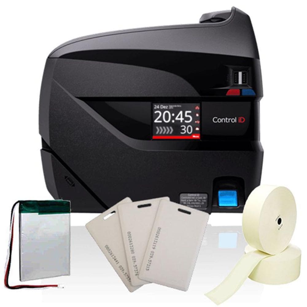 Relógio Ponto Idclass, Nobreak, 2 Bobinas E 10 Cartões