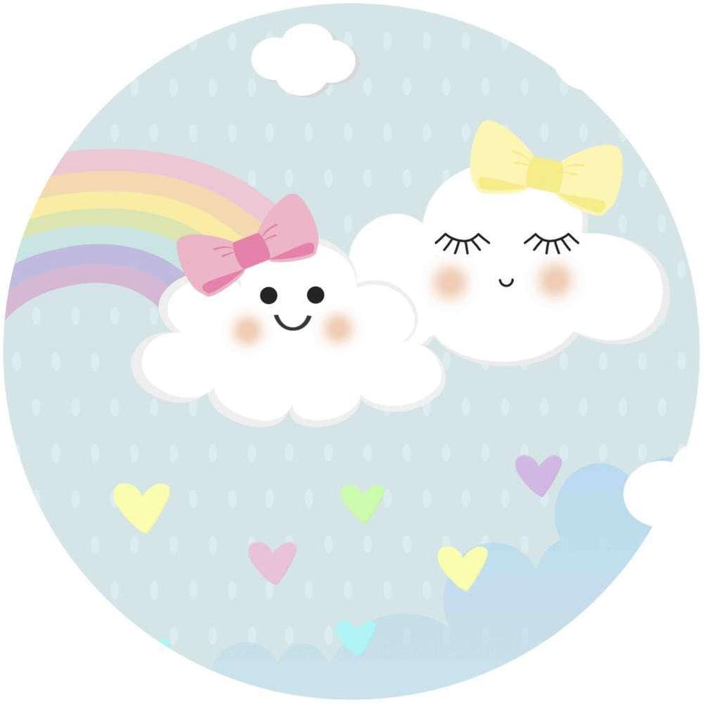 Painel Redondo De Festa Chuva De Benção 150X150 - Cab04