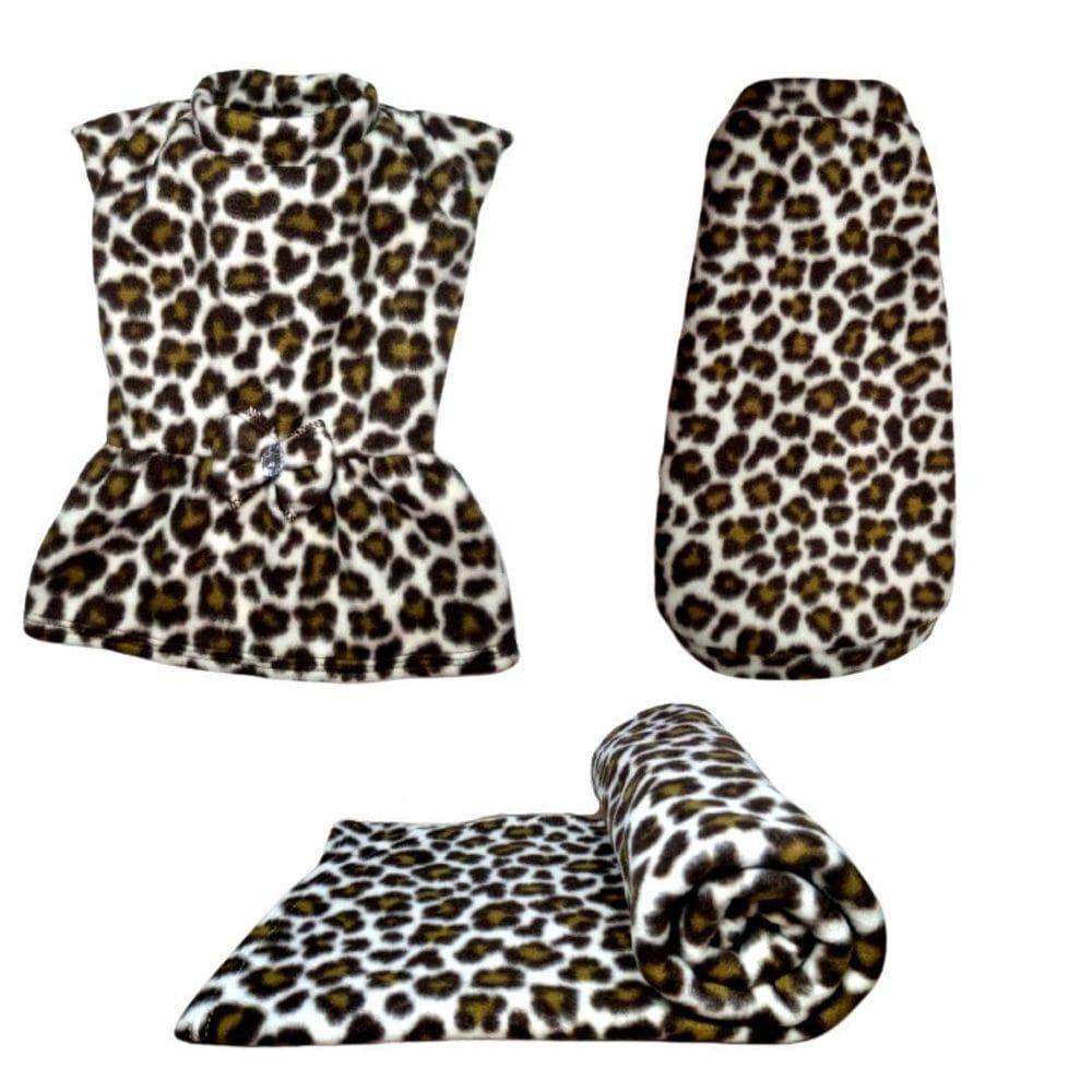 Kit Manta, Vestido E Suéter De Inverno - Gg