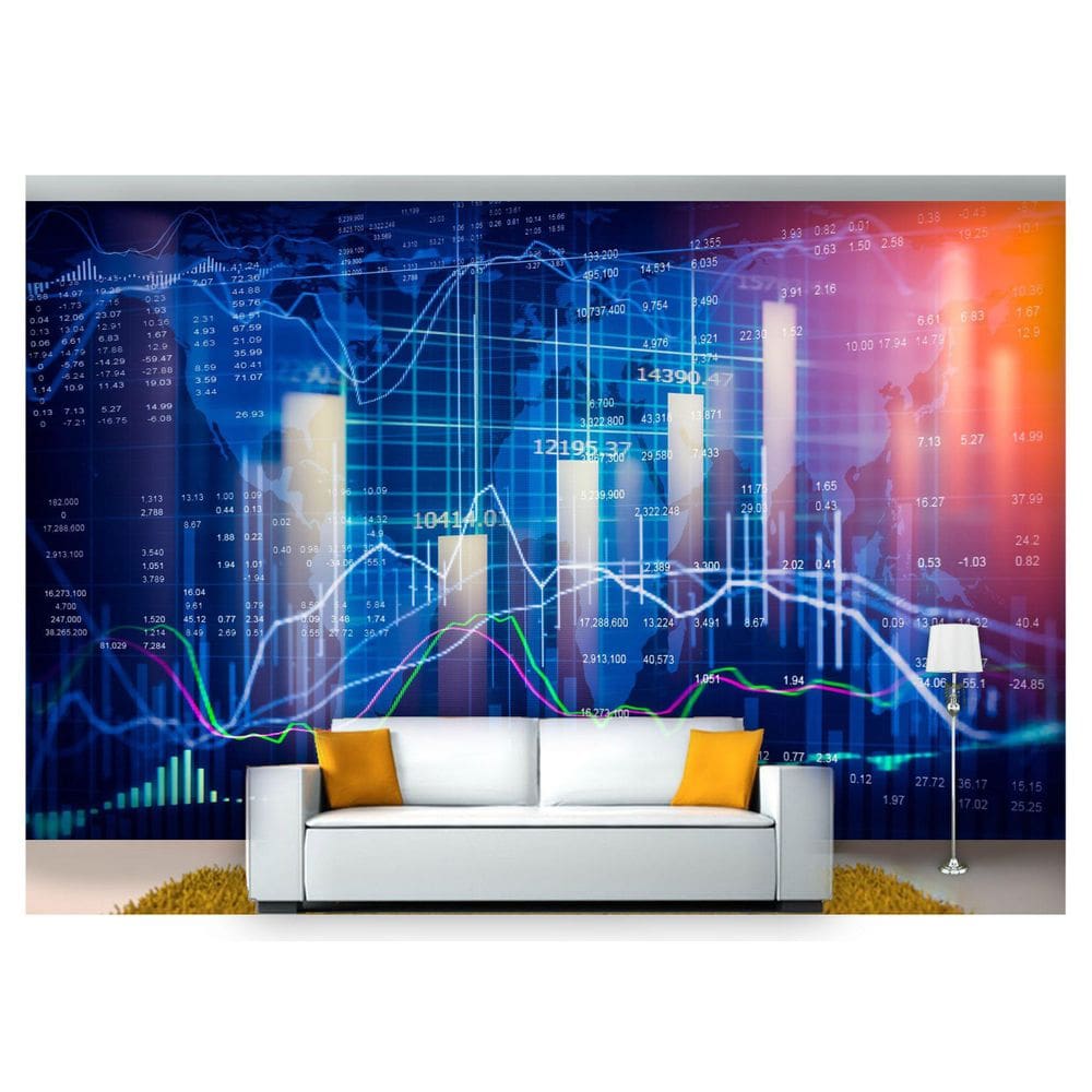 Papel De Parede Tecnologia Finanças Computação 7,50M² Tec06