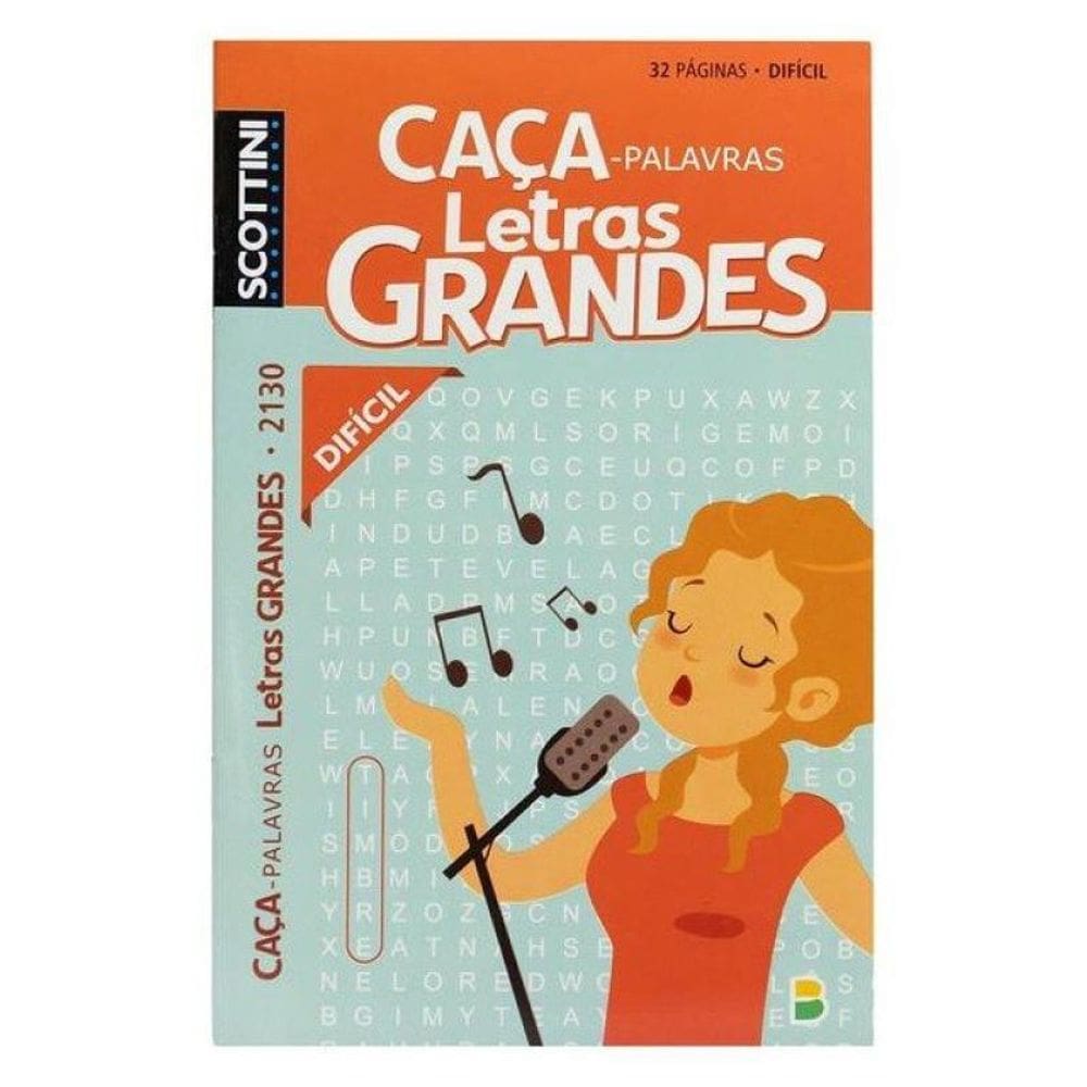 Scottini Caça-Palavras Letras Grandes (32P) N.2130 (Difícil)