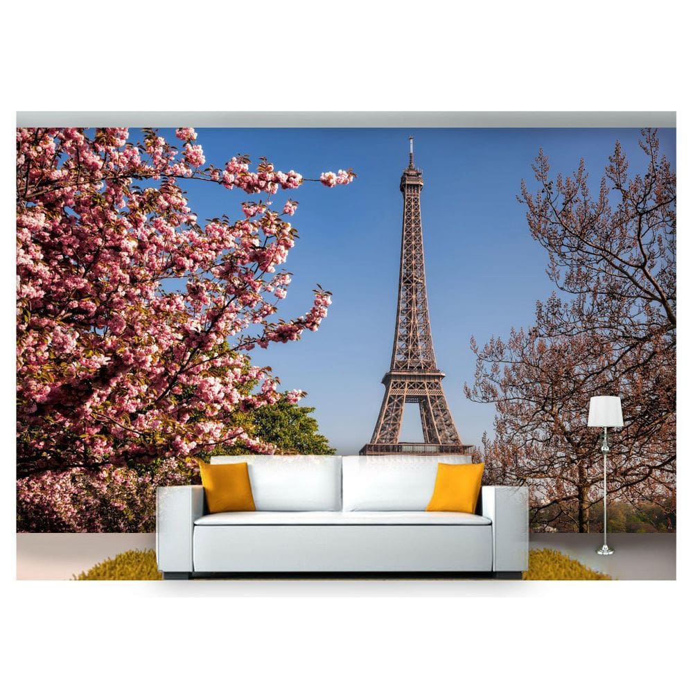 Papel De Parede Cidade Paris Torre Eiffel 3D Ncd217
