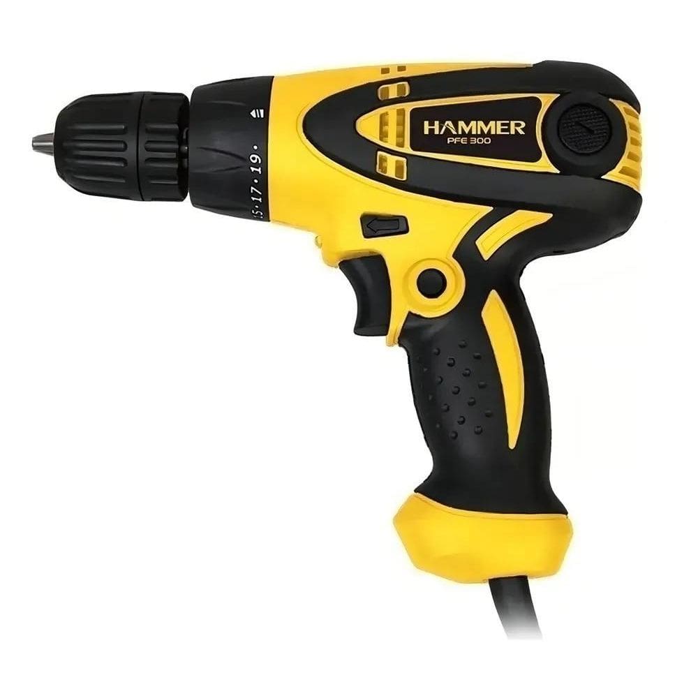 Furadeira Parafusadeira Hammer 300W 10Mm 220V