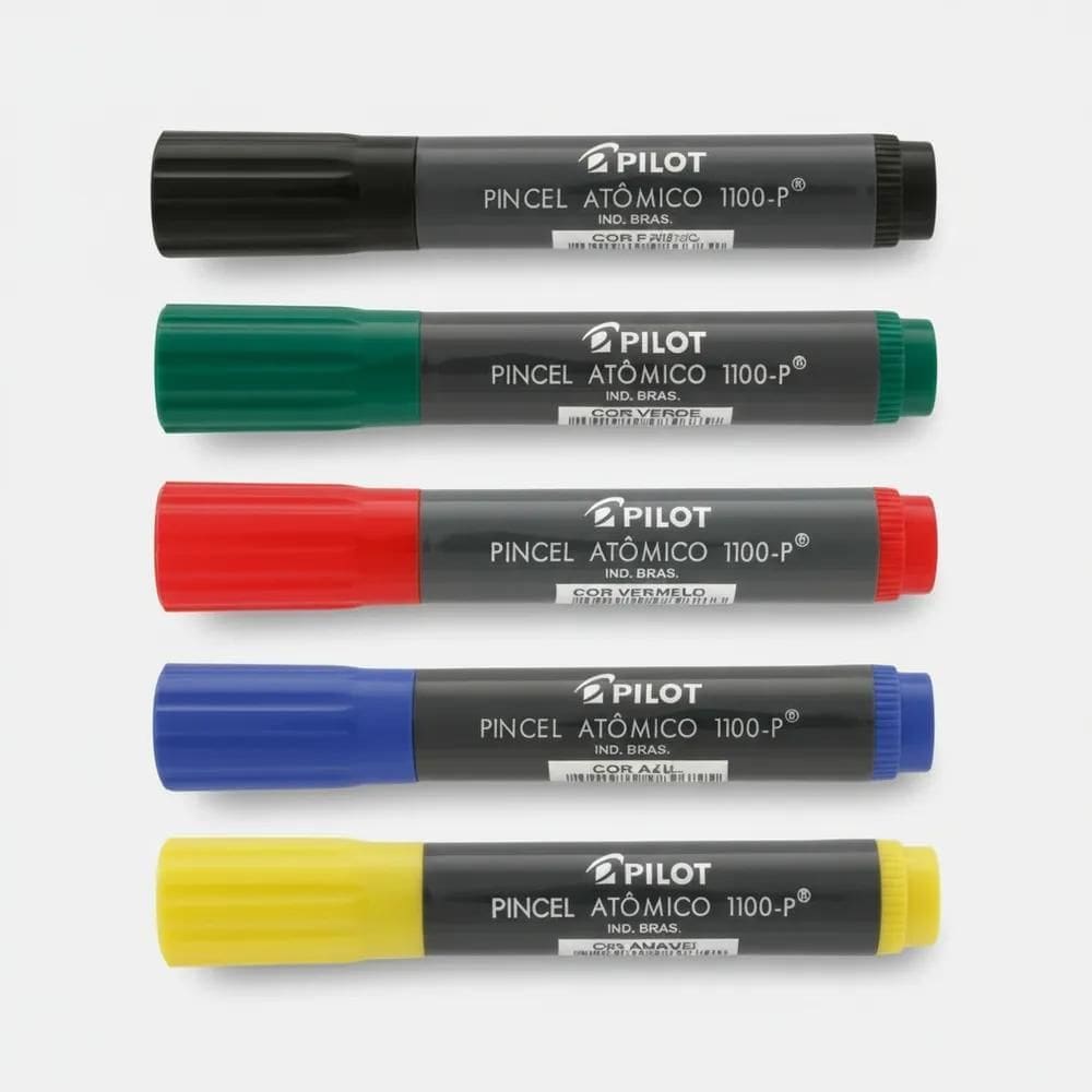 Pincel Atômico Pilot 5 Cores: Ideal Para Cartazes E Avisos