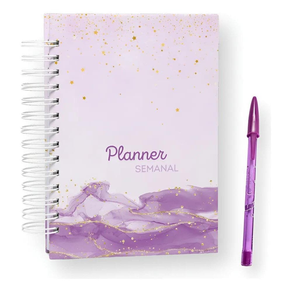 Planner 2026/2027 Hologr Planner Semanal Roxo