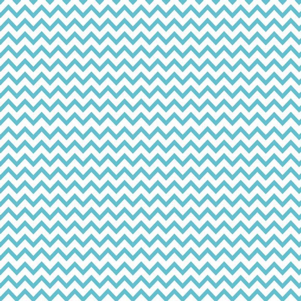 Papel Parede Azul Claro E Branco Chevron Adesivo Decorativo