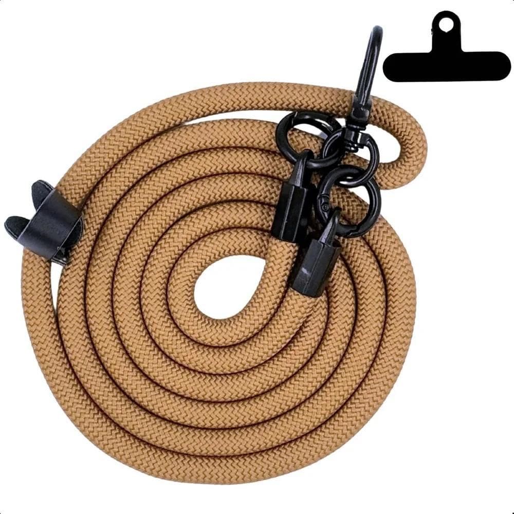 Cordão Celular Anti Furto Transversal Seguranç Marrom