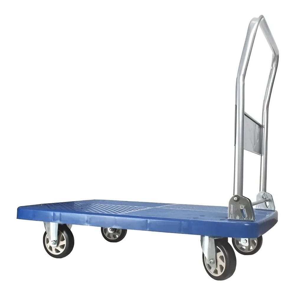 Carrinho Carga Plataforma 300Kg Dobrável Reforçado