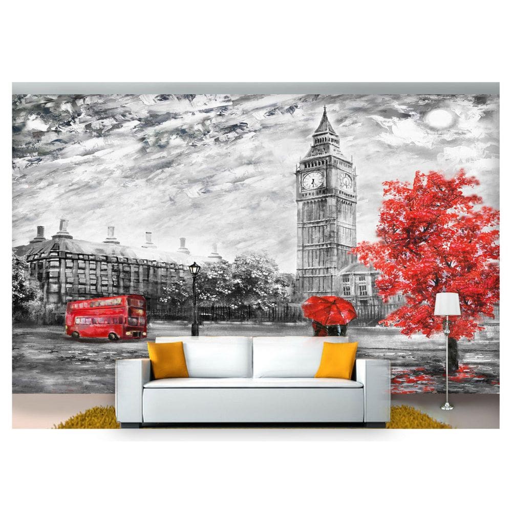 Papel De Parede Pintura Londres Romântico  Cda33