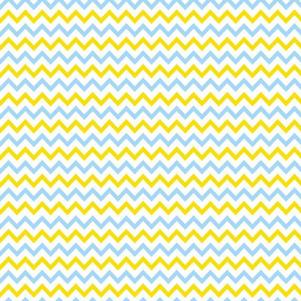 Papel Parede Chevron Amarelo Branco Azul Decorativo Adesivo