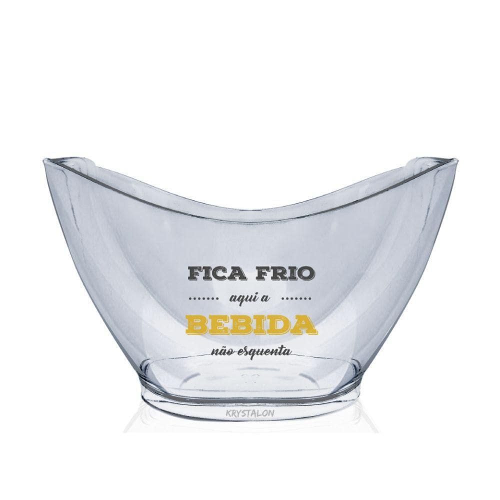 Champanheira Personalizada Fica Frio - Krystalon