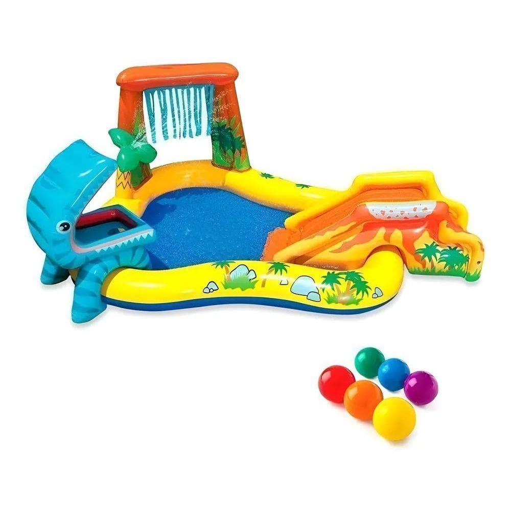 Piscina Dino Intex: Diversão Segura 2+ Anos