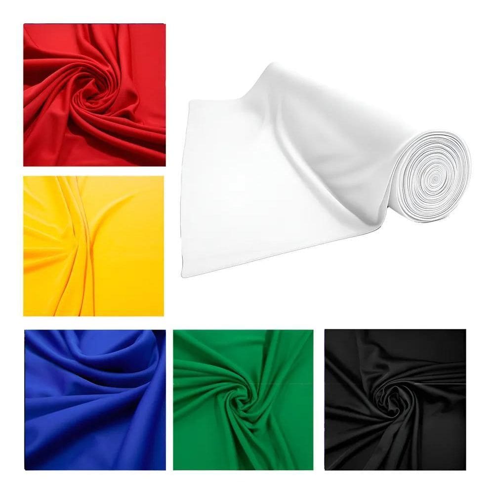 Tecido Lycra Tensionada 10M Para Decoração E Subli Branco