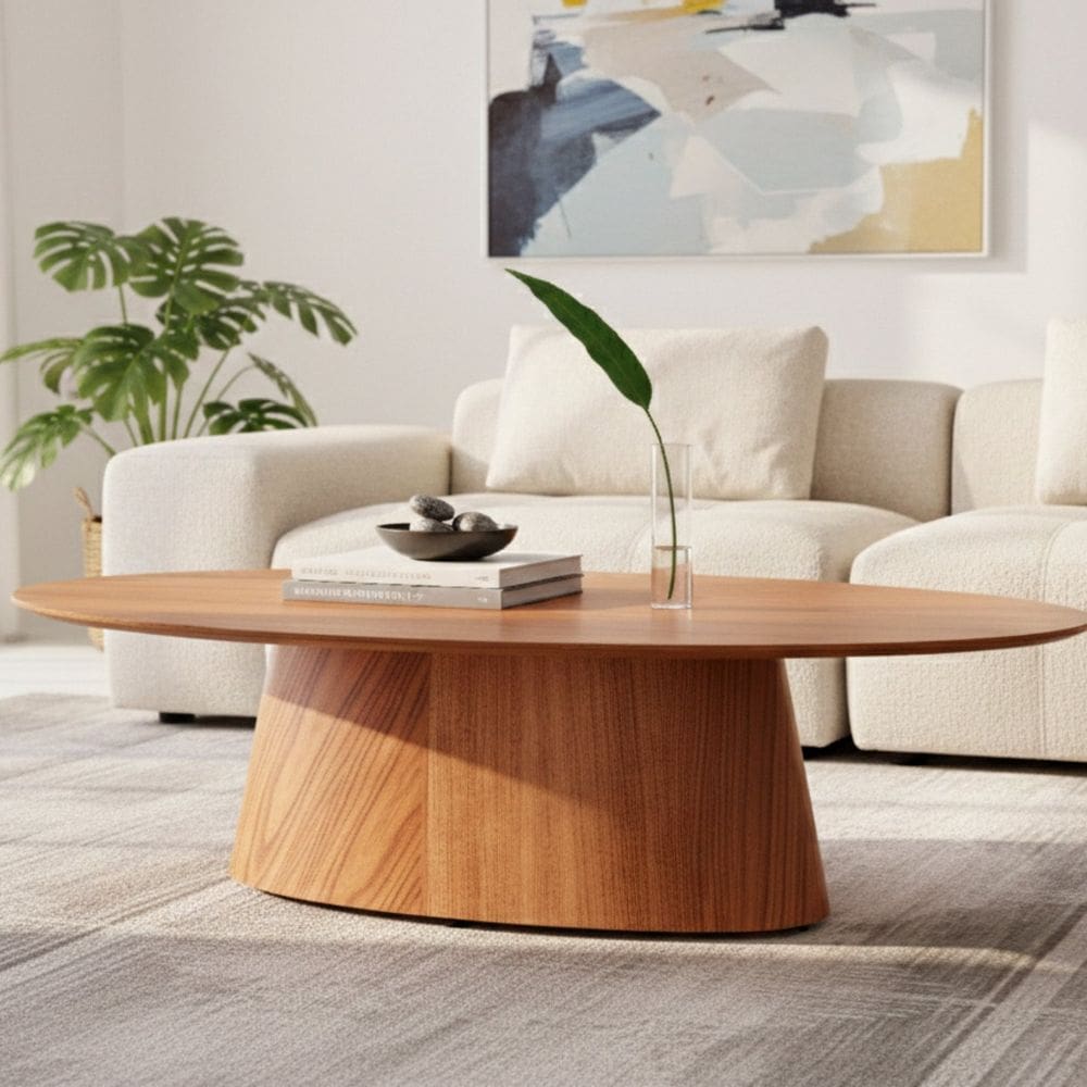 Mesa Design Laminado com Estrutura em Madeira Maciça Anne Mel