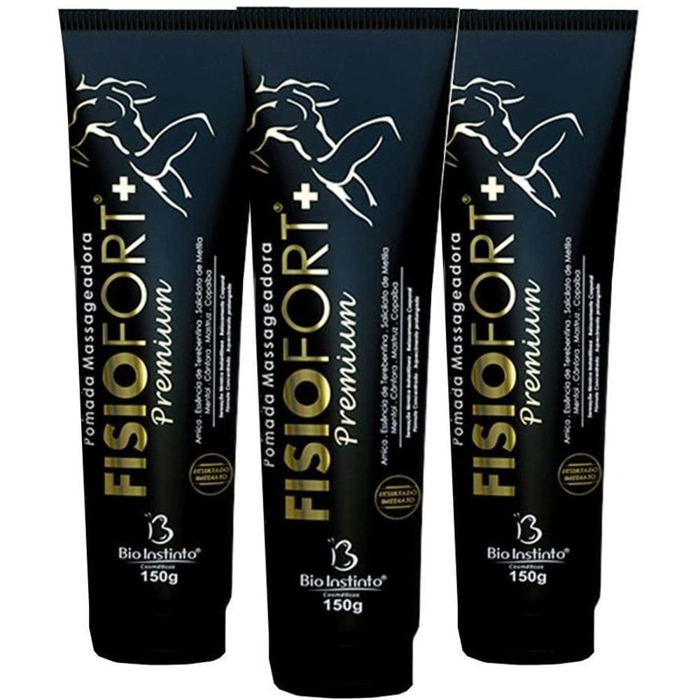 Pomada Massageadora Fisiofort Premium 150G 6U Bio Instinto