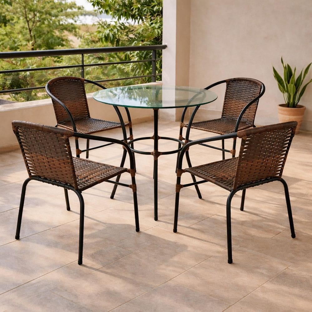 Conjunto 1 Mesa e 4 Cadeiras Solari