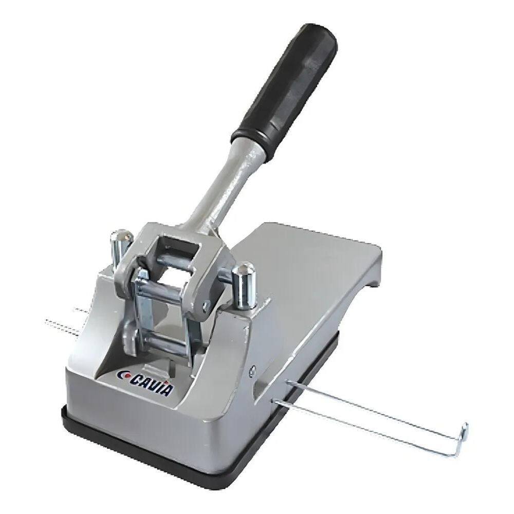 Perfurador Cavia Ca123: 100 Folhas, Prata, Furos Redondos